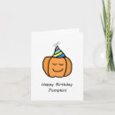 Search for pumpkin birthday cards Cute