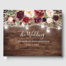 Search for rustic wedding guest books Wood