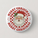 Search for merry christmas buttons Santa claus