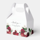 Search for burgundy favor boxes Botanical