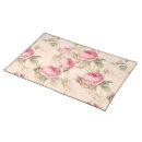 Search for vintage floral placemats Red