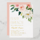 Search for gold foil baby shower invitations Watercolor