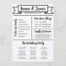 Search for minimalist wedding programs Ceremony