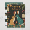 Search for animals year postcards cute