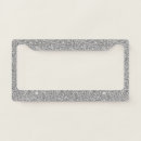 Search for glitter license plates Silver
