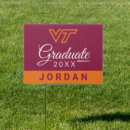 Search for football outdoor signs Virginia tech