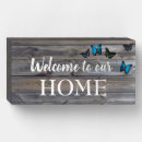 Search for welcome to our home plaques Rustic wood
