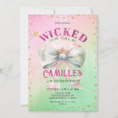 Search for wicked invitations Pink and green