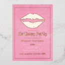 Search for lips invitations Foil