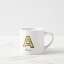 Search for initials espresso mugs Typography