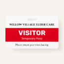 Search for security pass badges Red