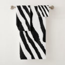 Search for zebra bath towels Black white