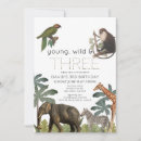 Search for safari 3rd birthday invitations Elephant