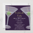 Search for martini bachelorette party invitations Whimsical