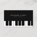 Search for piano business cards Simple