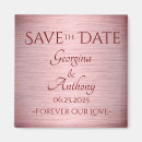 Search for rose gold save the date magnets Stylish
