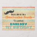 Search for mustache birthday invitations Baby