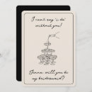 Search for retro bridesmaid cards Minimalist
