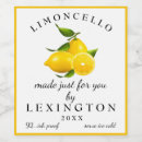 Search for limoncello wine labels Lemon liqueur