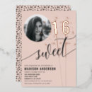 Search for sweet 16 invitations blush pink