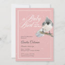Search for bird baby shower invitations Watercolor