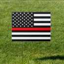 Search for fireman garden decor Thin red line