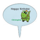 Search for dinosaur birthday cake toppers Green
