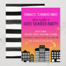 Search for hotel party invitations Pink