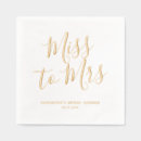 Search for boho bridal shower napkins Miss to mrs