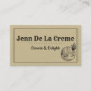 Search for place business cards rustic