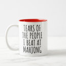 Search for mahjong mugs Funny
