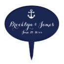 Search for navy blue cake toppers Nautical