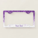 Search for purple license plate frames Girly
