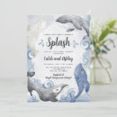 Search for orca whale party invitations Under the sea