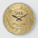 Search for 50th wedding anniversary clocks Elegant