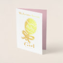 Search for welcome baby girl cards Gold