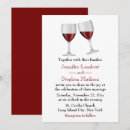 Search for wine glass wedding invitations Red