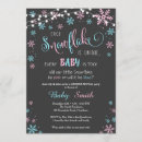 Search for snowflake gender reveal invitations Winter baby shower