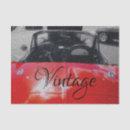 Search for vintage car tissue paper Red