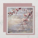 Search for cherry blossom save the dates Engagement