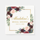 Search for blue and burgundy napkins Watercolor burgundy floral