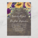 Search for rustic purple sunflower wedding invitations Sunflowers