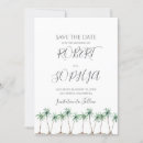 Search for palm tree save the dates Bohemian