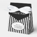 Search for black and white stripes favor boxes Thank you