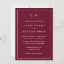Search for burgundy wedding invitations Simple