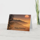 Search for mountains birthday cards Sunset