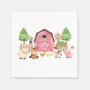 Search for farm animals napkins Baby shower