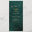 Search for green gold wedding programs Spring summer fall winter