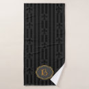 Search for fleur de lis bath towels Black