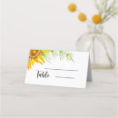 Search for sunflower place cards Minimalist
